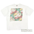 1990's ONEITA MELROSE FLOWER ART PRINT T-SHIRT ... XL