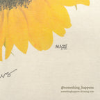 1990's MAZE SUN FLOWER T-SHIRT...L