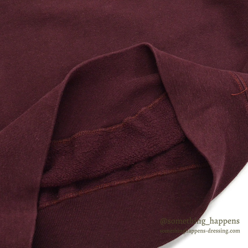 1940's~ CHAMPION CREWNECK BLANK SWEAT SHIRT MAROON ... LARGE