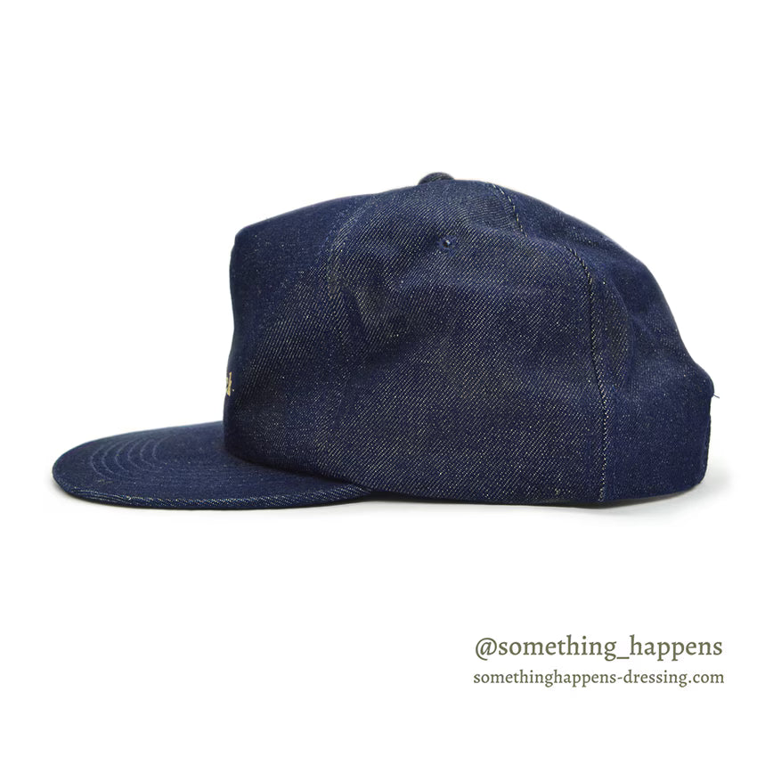 1990's~ WIEGAND MACK BULLDOG EMBROIDERY DENIM CAP...