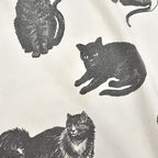 1990's MICHIGAN RAG CO. CAT PRINT T-SHIRT ...
