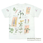 1990's REL-E-VANT PRODUCTS BOTANICAL ART PRINT T-SHIRT ... M
