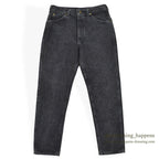 1980's Lee 200 BLACK DENIM PANTS...W33/L30