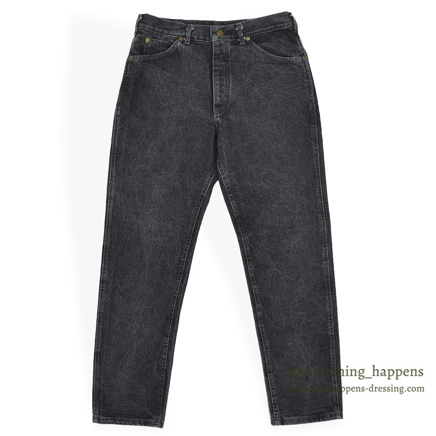 1980's Lee 200 BLACK DENIM PANTS...W33/L30
