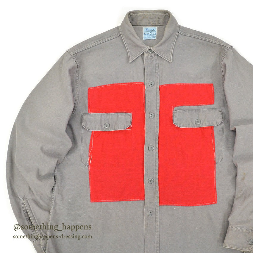 ~1960's SEARS MOUNTAIN CLOTH HUNTING SHIRT...
