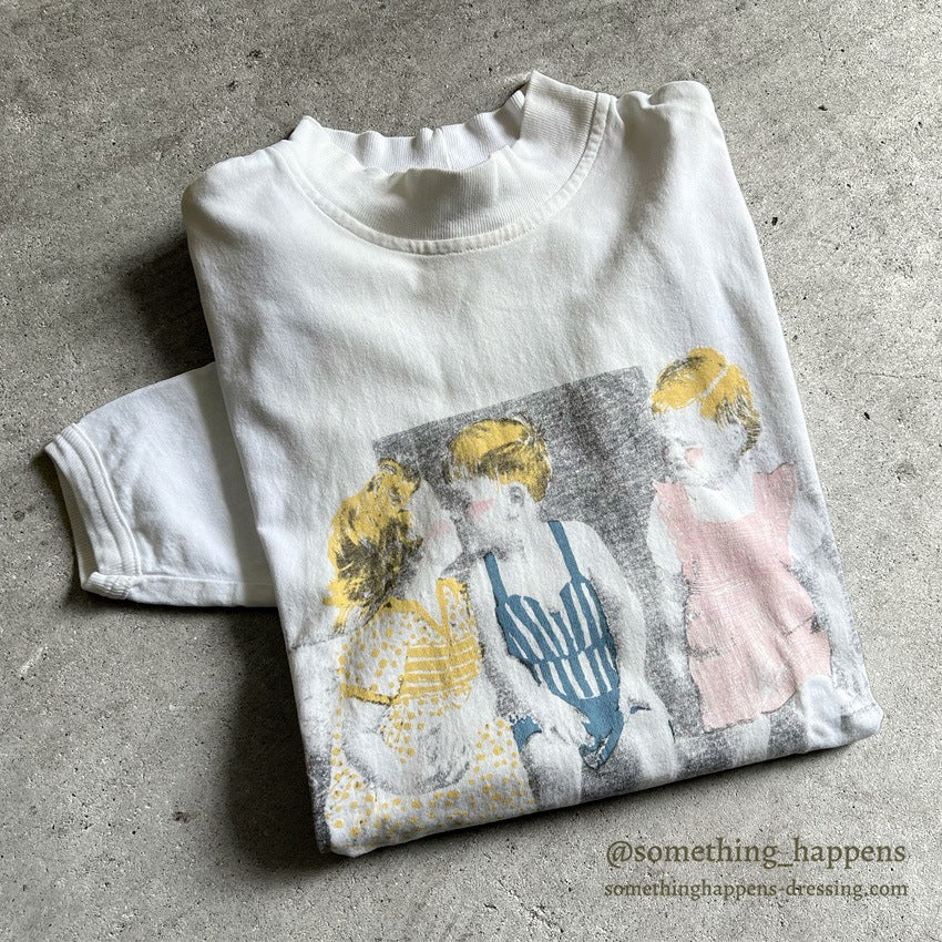 1990's JOLLY PHOTOGRAPH PRINT L/S T-SHIRT...