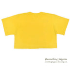 1990's BLACK JACK SMILEY FACE CROPPED T-SHIRT...