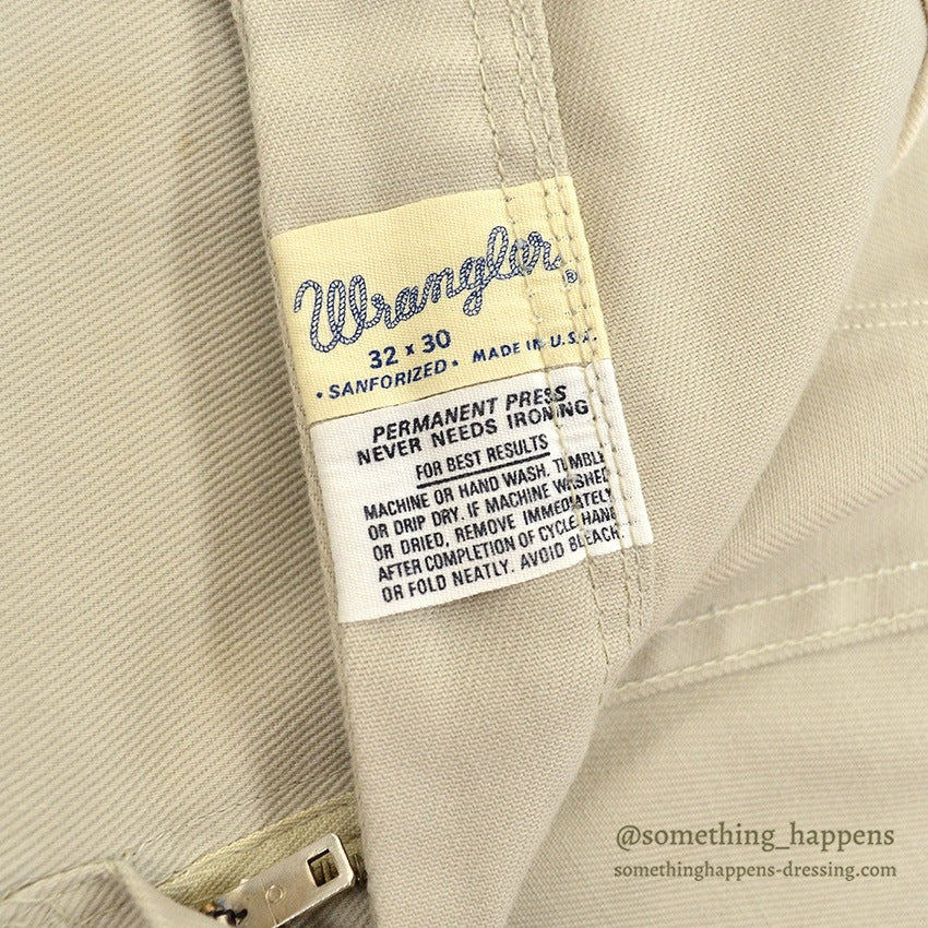 ~1970's WRANGLER 77MWZ TAPERED PANTS ... W32/L30