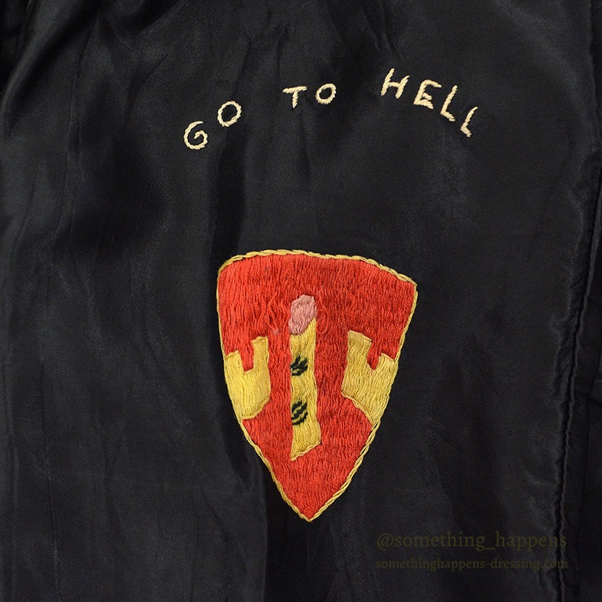 1960s VIETNAM SOUVENIR JACKET (Vietnamese souvenir jacket) GO TO HELL 65-66...