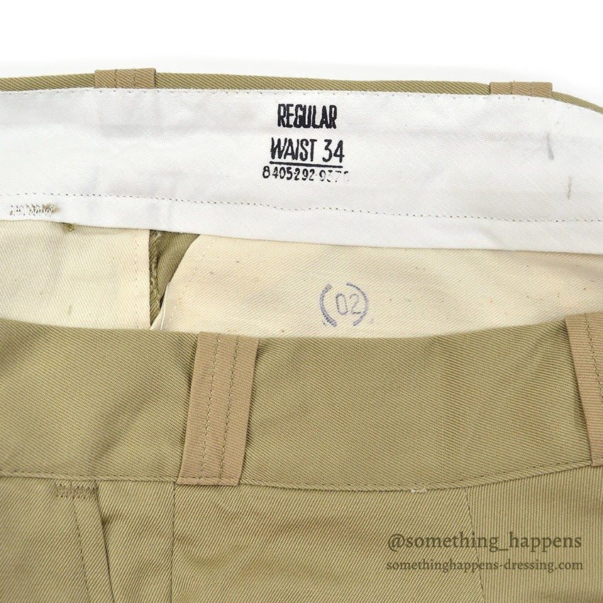 1950's DEADSTOCK U.S.ARMY SHORTS, MEN'S, COTTON, UNIFORM TWILL 1 ... W34