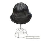 FAKE LEATHER ALL BLACK HAT 1...