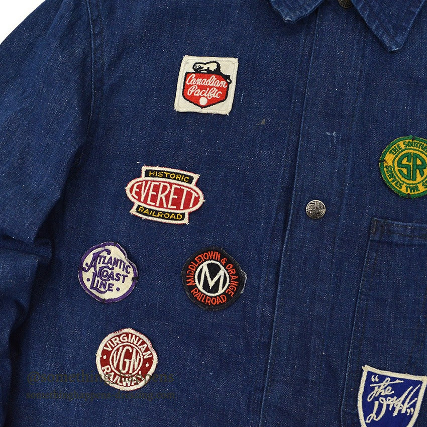 1950's DUBBLEWARE MEMORIAL RAILROAD DENIM COVERALL...