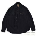 1990's COLD STORAGE BLACK CHAMOIS CLOTH SHIRT ... M