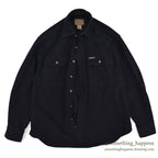 1990's COLD STORAGE BLACK CHAMOIS CLOTH SHIRT ... M