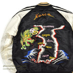 1950s~ JAPAN SOUVENIR JACKET Sukajan KOREA MAP Dragon, Eagle, Tiger Mitsuwa...