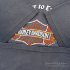 1980's HANES HARLEY-DAVIDSON FADED BLACK T-SHIRT ... L