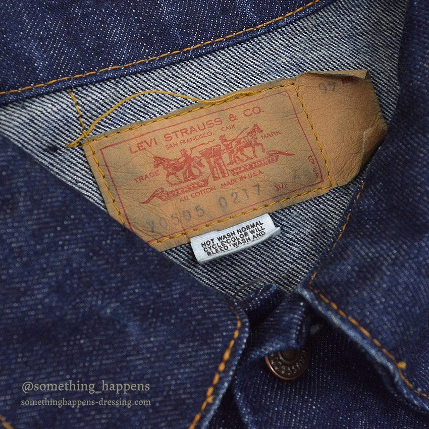 1970's Levi's 70505-0217 small-e DENIM JACKET ONE WASH... 46