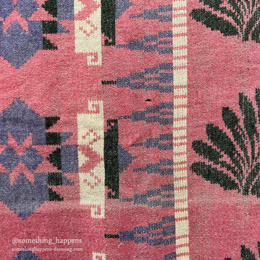 ~1950's BEACON INDIAN HEAD COTTON CAMP BLANKET ... 170cm/165cm