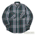 1980's~ DAKOTA BY FIVE BROTHER PLAID FLANNEL SHIRT...L