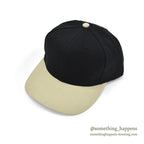 1990's DEADSTOCK OTTO CAP BLACK/TAN SNAP BACK CAP...
