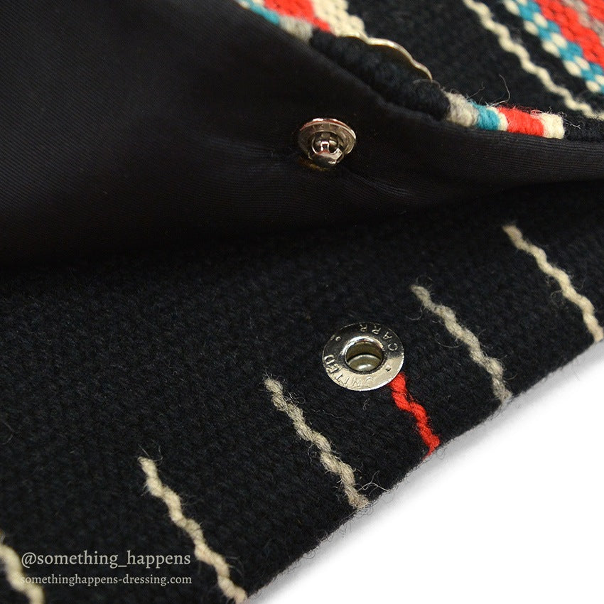 c.1940's GANS CRAFT CHIMAYO PURSE HAND WOVEN BLACK...