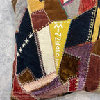ANTIQUE MOSAIC PATCHWORK QUILTED CUSION...45cm/45cm