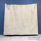 ANTIQUE INDIGO CALICO PATCHWORK QUILT BEAUTIFUL FADED... 196cm/164cm