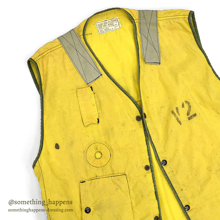 1960's U.S.NAVY AIRCRAFT FLIGHT DECK PRESERVER VEST TYPE, MARK1 ... LARGE