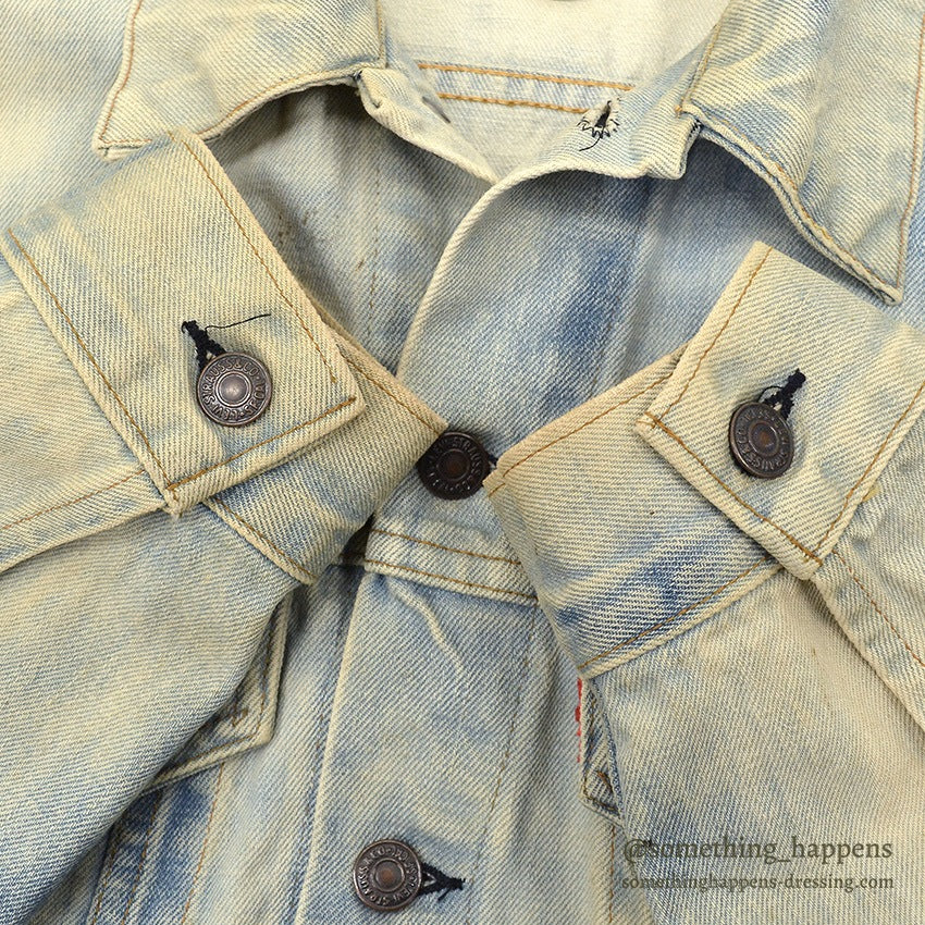 1970's Levi's 70505-0217 BLEACHED DENIM JACKET... 44