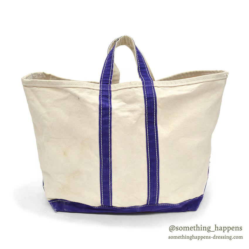 1970's LLBEAN BOAT AND TOTE PURPLE / ERROR TAG... LARGE