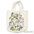 1990's STUDIO Q RAINFOREST ABC's PRINT CANVAS TOTE BAG...
