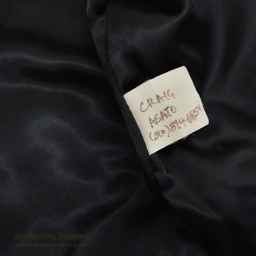 1990's~ CHARMED ALL BALCK WOOL / LEATHER JACKET .... M