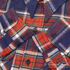 1970's DEADSTOCK MR.LEGGS PLAID COTTON FLANNEL SHIRT ... L