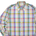 ~1980's CUZZENS PLAID COTTON DRESS SHIRT MADE IN IATLY 2 ... L