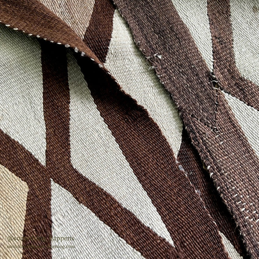NAVAJO RUG DIAMONDS PATTERN LARGE SIZE... 191cm/126cm