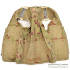 1980's BANANA REPUBLIC HAND PAINTED CAMO PHOTO JOURNALIST VEST...XL