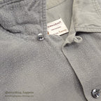 1960's TOWNCRAFT PENNEYS PLAIN LIGHT GRAY FLANNEL SHIRT ... L