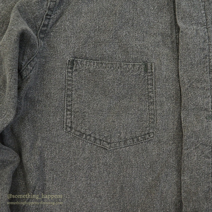 1950's VOISINEL GARMENT COMPANY BLACK COVERT COVERALL ... 40