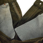 1990's Levi's 550 MOSS GREEN DENIM SHORTS... W33/L00