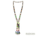 NATIVE AMERICAN SEED BEADS NECKLACE WHIRLING LOGS...