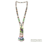NATIVE AMERICAN SEED BEADS NECKLACE WHIRLING LOGS...