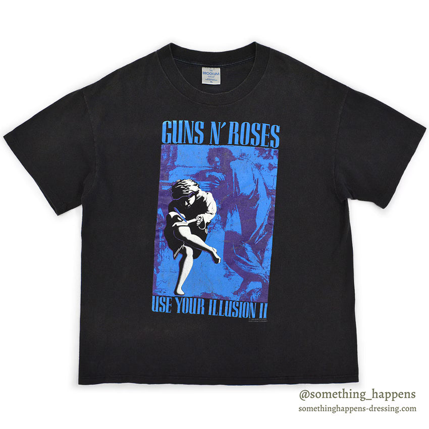 1990's BROCKUM GUNS N' ROSES USE YOUR ILLUSION TOUR 1991 T-SHIRT ... XL