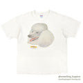 1990's HANES POODLE DOG PRINT T-SHIRT... L