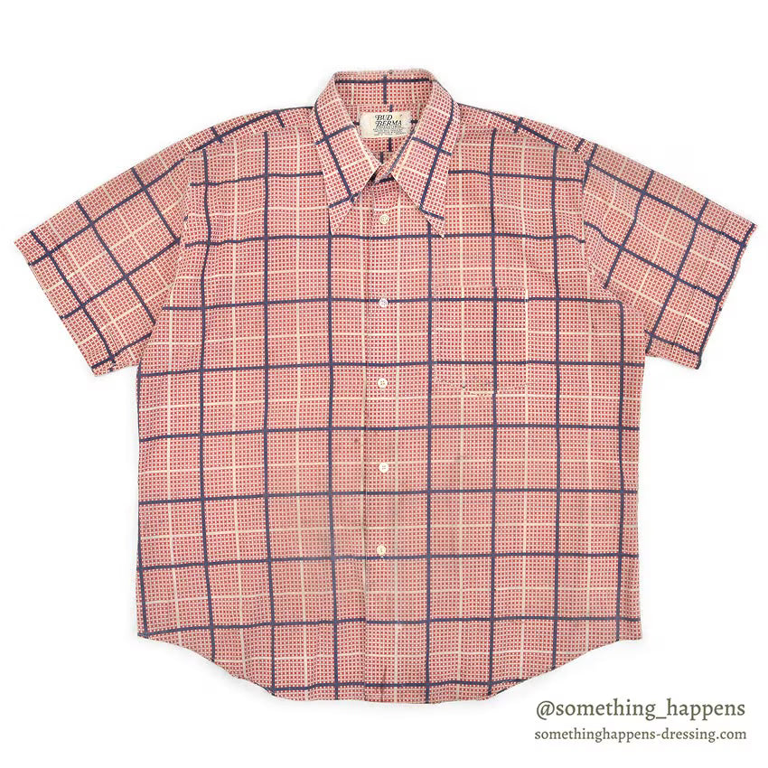 1970's BUD BERMA PLAID S/S SHIRT ... 17
