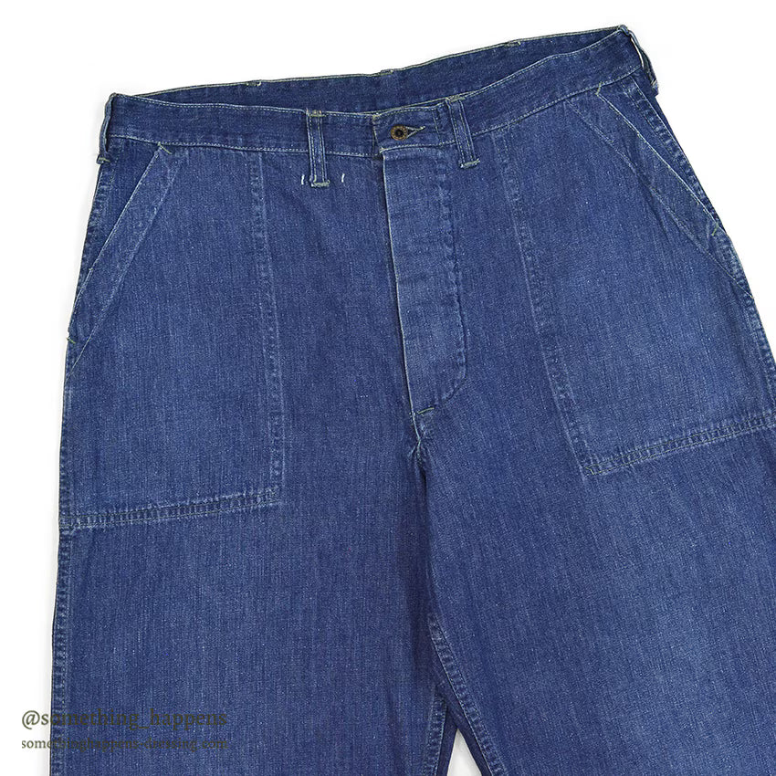 1940's WW2 DENIM TROUSERS ... W34