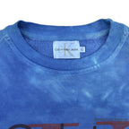 1990's CALVIN KLEIN JEANS BLUE OVERDYED SWEAT SHIRT...L