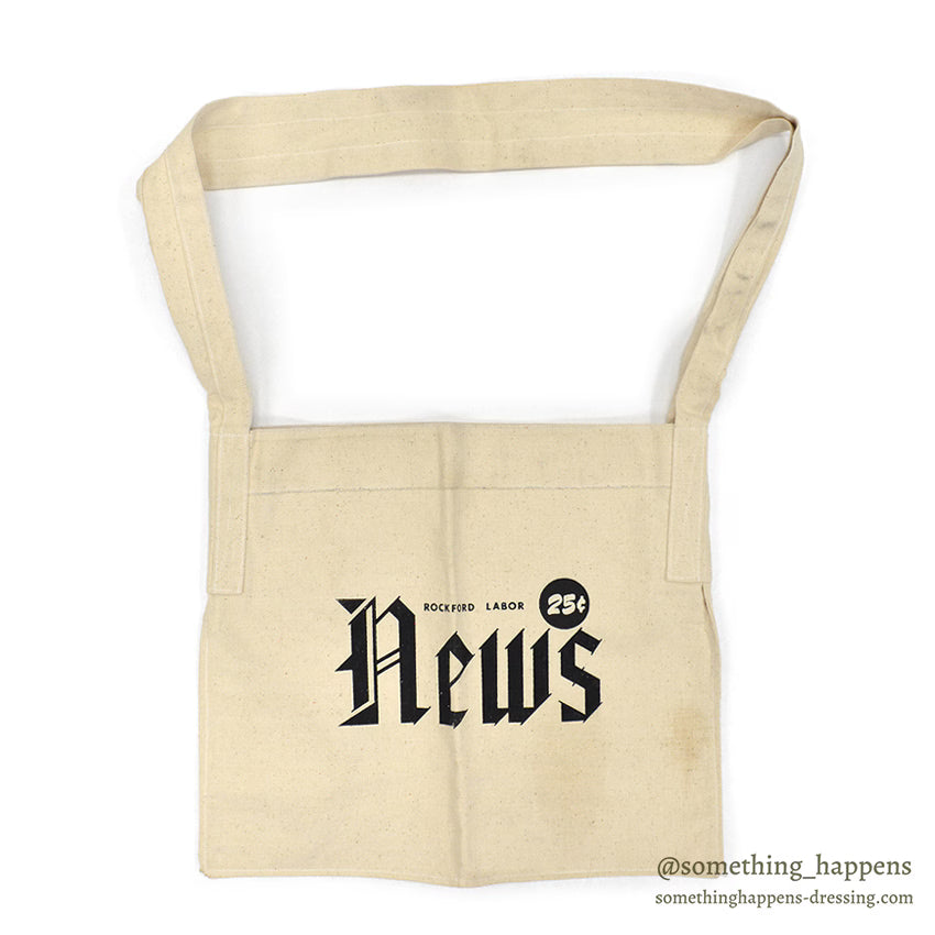 OLD ROCKFORD LABOR NEWS CANVAS DELIVERY BAG ...