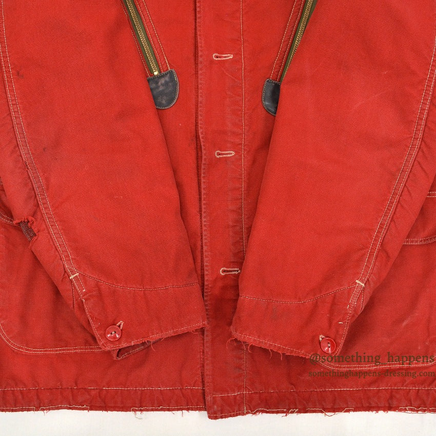 1950's~ HERCULES RED COVERALL BLANKET LINING MODIFIED...