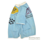 1960's BRENT LEMMON/CHECKERED FLAG 4-POCKET S/S SWEAT SHIRT ... XL