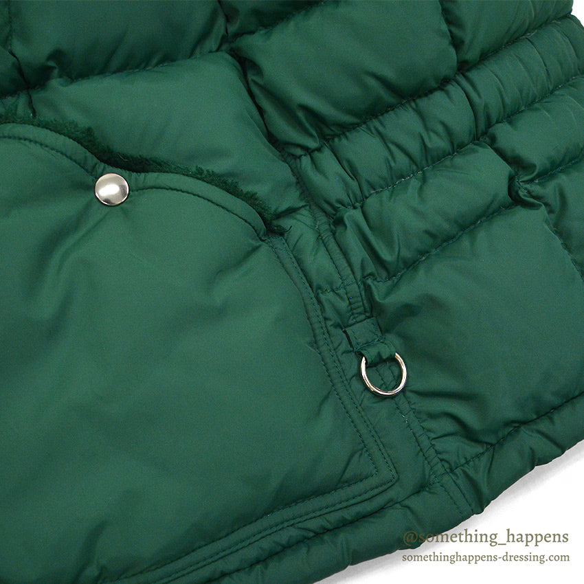 1970's MIGHTY-MAC NORSAC PRIME GOOSE DOWN VEST / GREEN ... M
